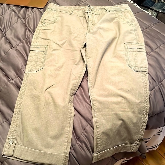Eddie Bauer Slightly Curvy Crop- 10P - GUC - Picture 1 of 6